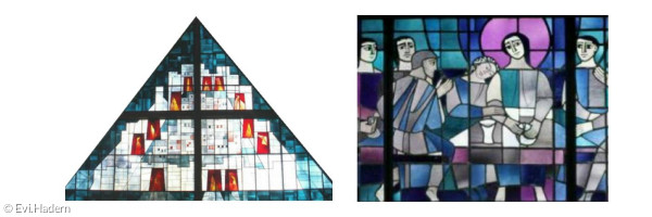 Kirchenfenster von Simeon und RefGed