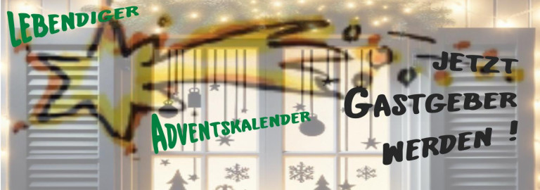 Gastgeber werden beim lebendigen adventskalender