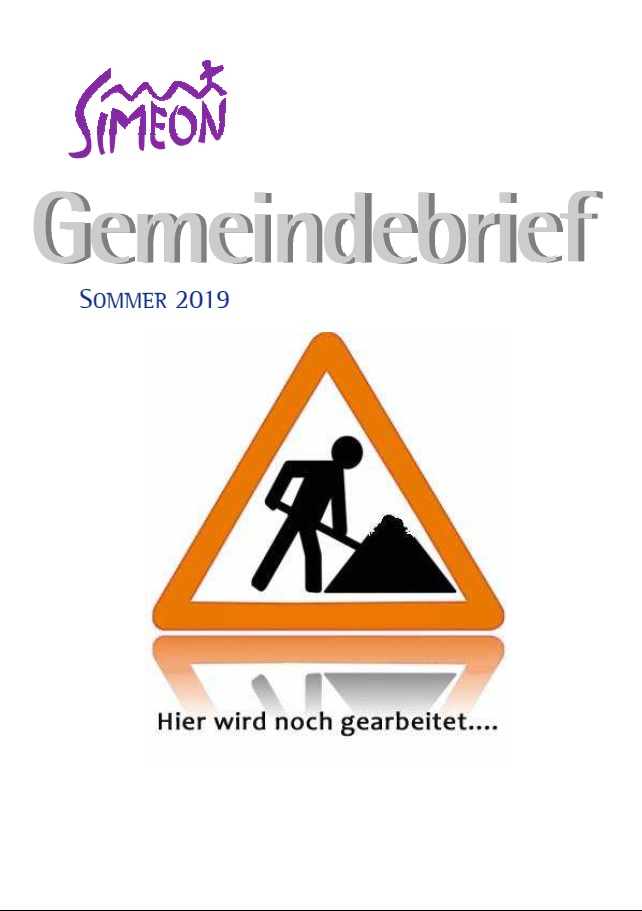 Gemeindebrief Simeon Sommer 2019