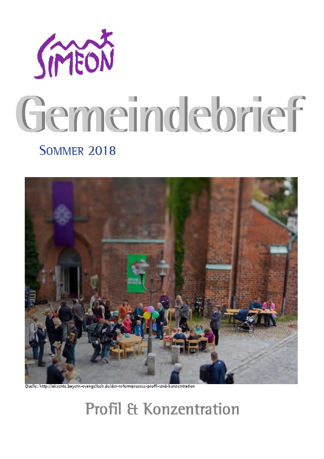 Gemeindebrief Simeon Sommer 2018